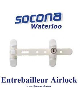Entrebâilleur de sécurité pour fenêtre 1 ou 2 vantaux - Airlock SOCONA
